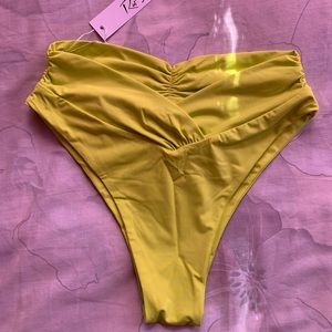 RIOT SWIM - Pico High Waist Bottom-Kiwi- XS (NWT)